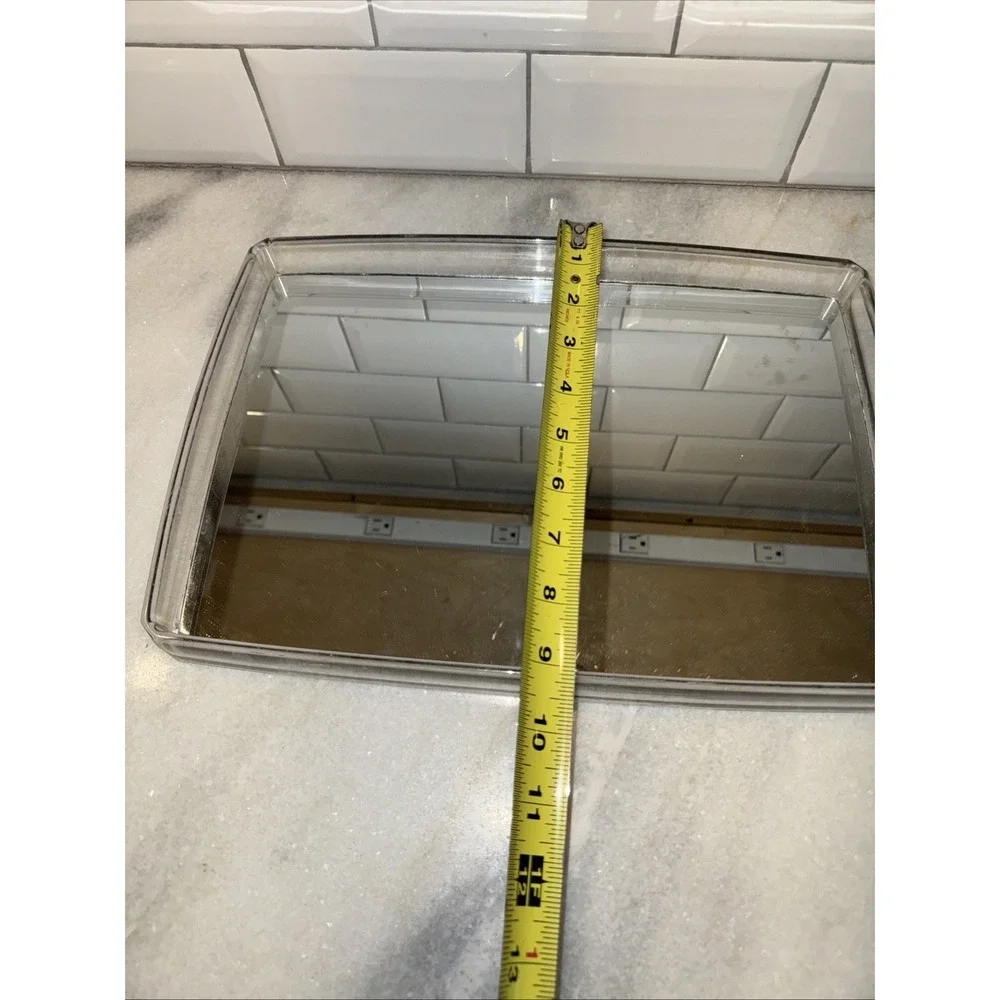 Vintage Vanity Lucite Acrylic Mirrored Tray Mid Century Modern‎ GW993